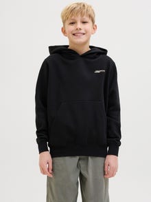 Jack & Jones Back printet Hættetrøje Junior -Black - 12274612