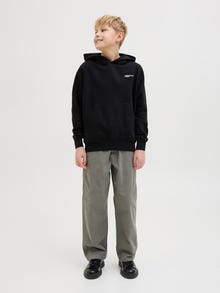 Jack & Jones Printed Hoodie Junior -Black - 12274612
