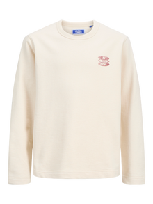 Jack & Jones Spausdintas raštas Megztiniai Jaunimui -Ecru - 12274618