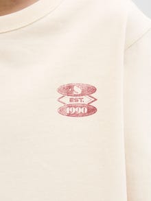 Jack & Jones Trykk Sweatshirt Junior -Ecru - 12274618