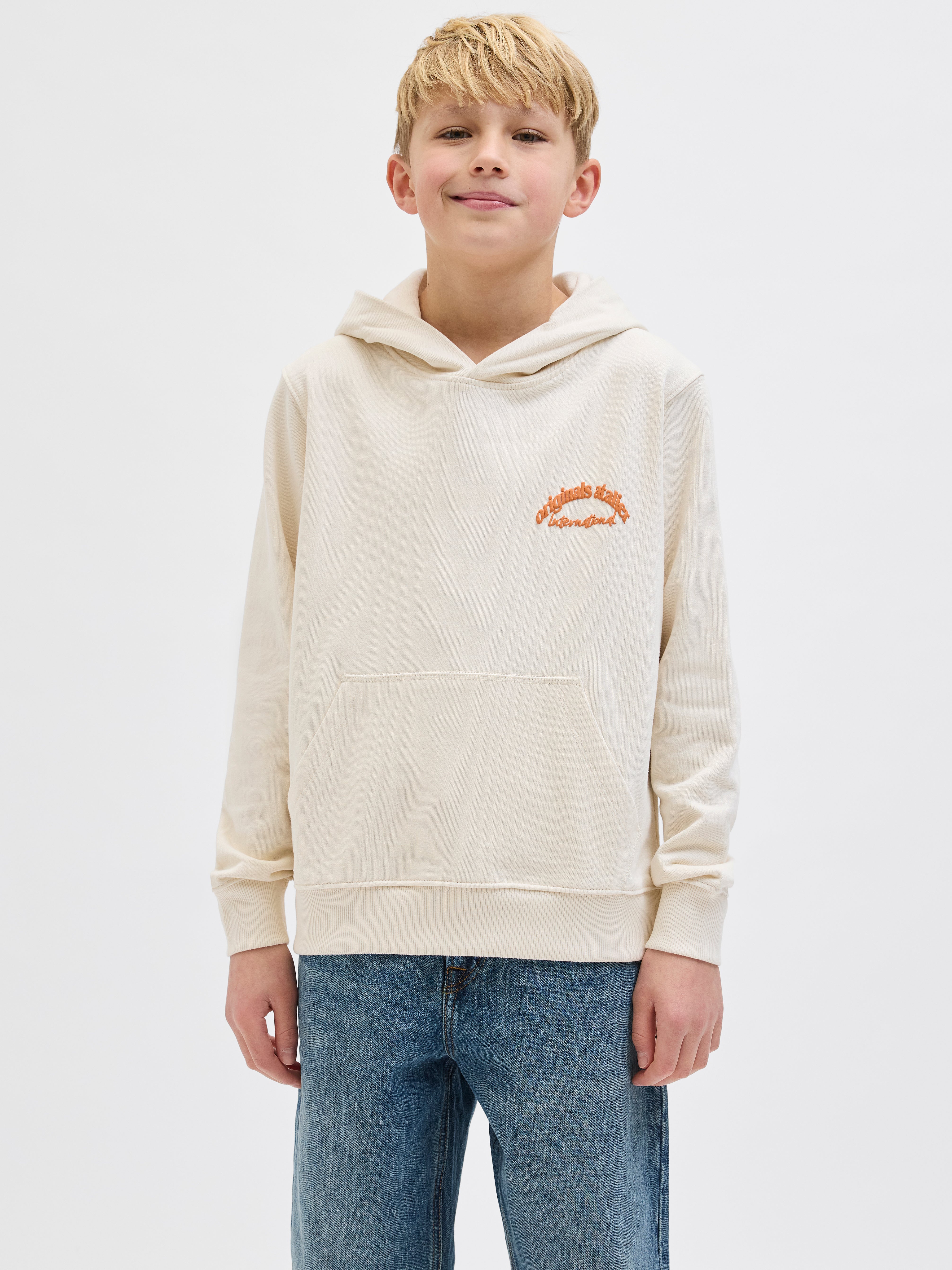 Thumbnail - Rückenprint Kapuzenpullover Junior