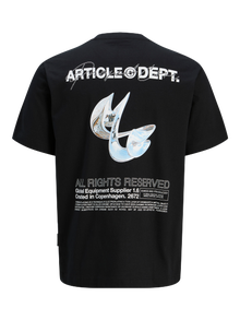 Jack & Jones Loose Fit Crew neck Junior T-Shirt -Black - 12274677
