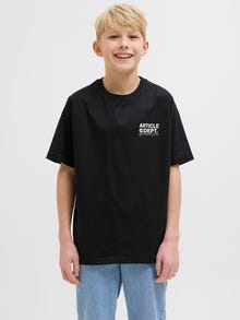 Jack & Jones Loose Fit Crew neck Junior T-Shirt -Black - 12274677
