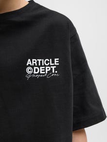 Jack & Jones Loose Fit Crew neck Junior T-Shirt -Black - 12274677