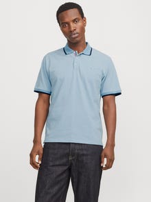 Jack & Jones Vienspalvis Polo kaklas Marškinėliai -Ashley Blue - 12274681