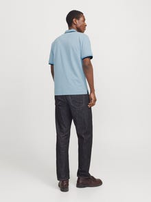 Jack & Jones Vienspalvis Polo kaklas Marškinėliai -Ashley Blue - 12274681