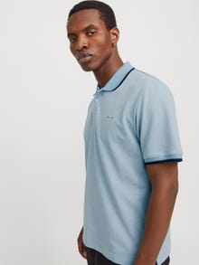 Jack & Jones Vienspalvis Polo kaklas Marškinėliai -Ashley Blue - 12274681