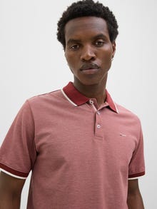 Jack & Jones Vienspalvis Polo kaklas Marškinėliai -Tandoori Spice - 12274681
