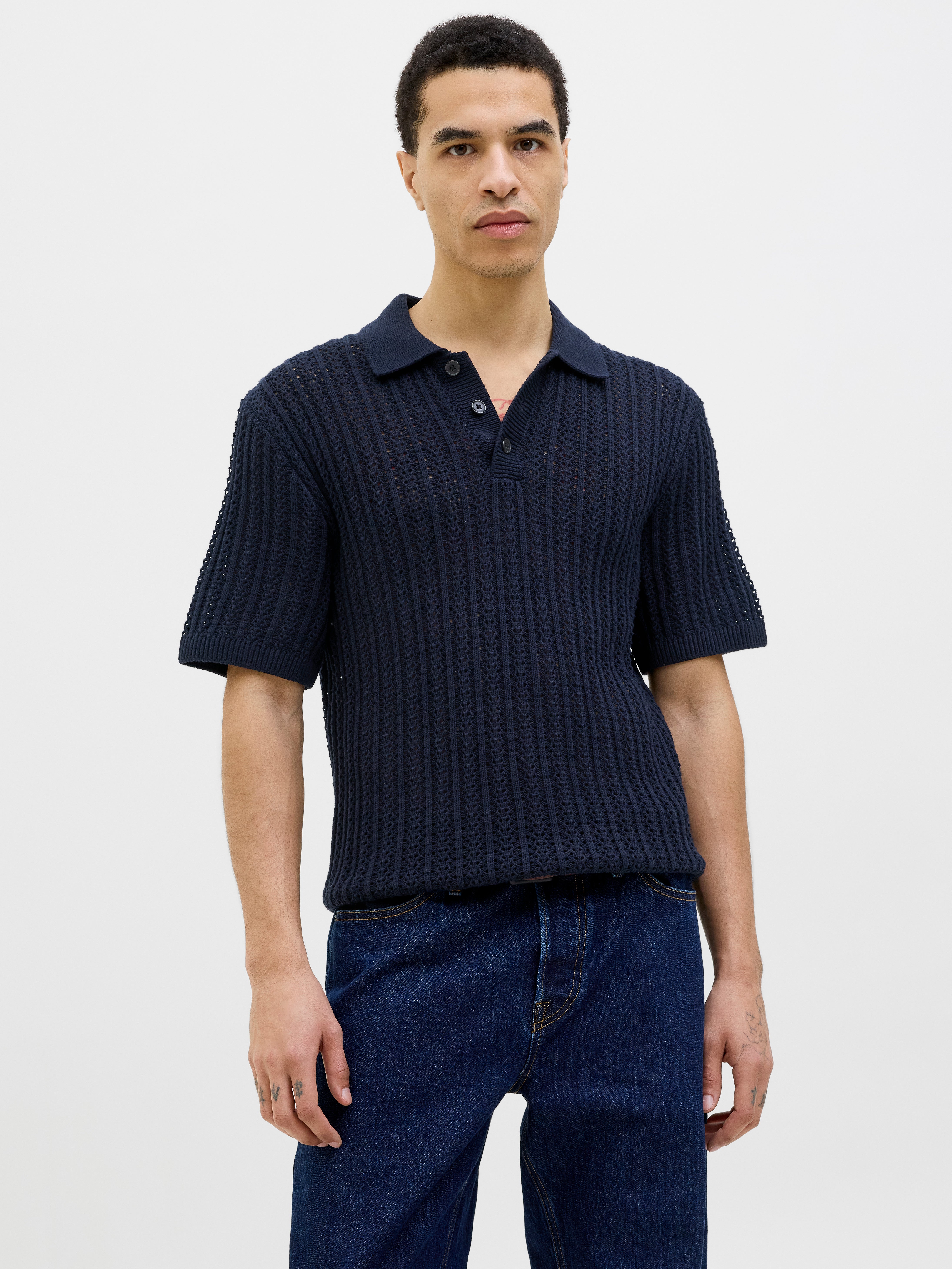 Thumbnail - Einfarbig Poloshirt