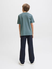 Jack & Jones Tavapärane lõige Kinnine kaelus Juunior T-särk -Goblin Blue - 12274774