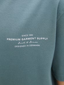 Jack & Jones Tavapärane lõige Kinnine kaelus Juunior T-särk -Goblin Blue - 12274774