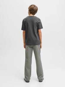 Jack & Jones Tavapärane lõige Kinnine kaelus Juunior T-särk -Volcanic Ash - 12274774