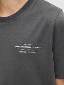 Jack & Jones Tavapärane lõige Kinnine kaelus Juunior T-särk -Volcanic Ash - 12274774
