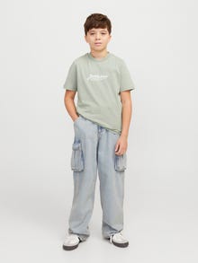Jack & Jones JJIALEX JJCARGO AKM 311 LN JNR Baggy fit jeans Junior -Blue Denim - 12274848