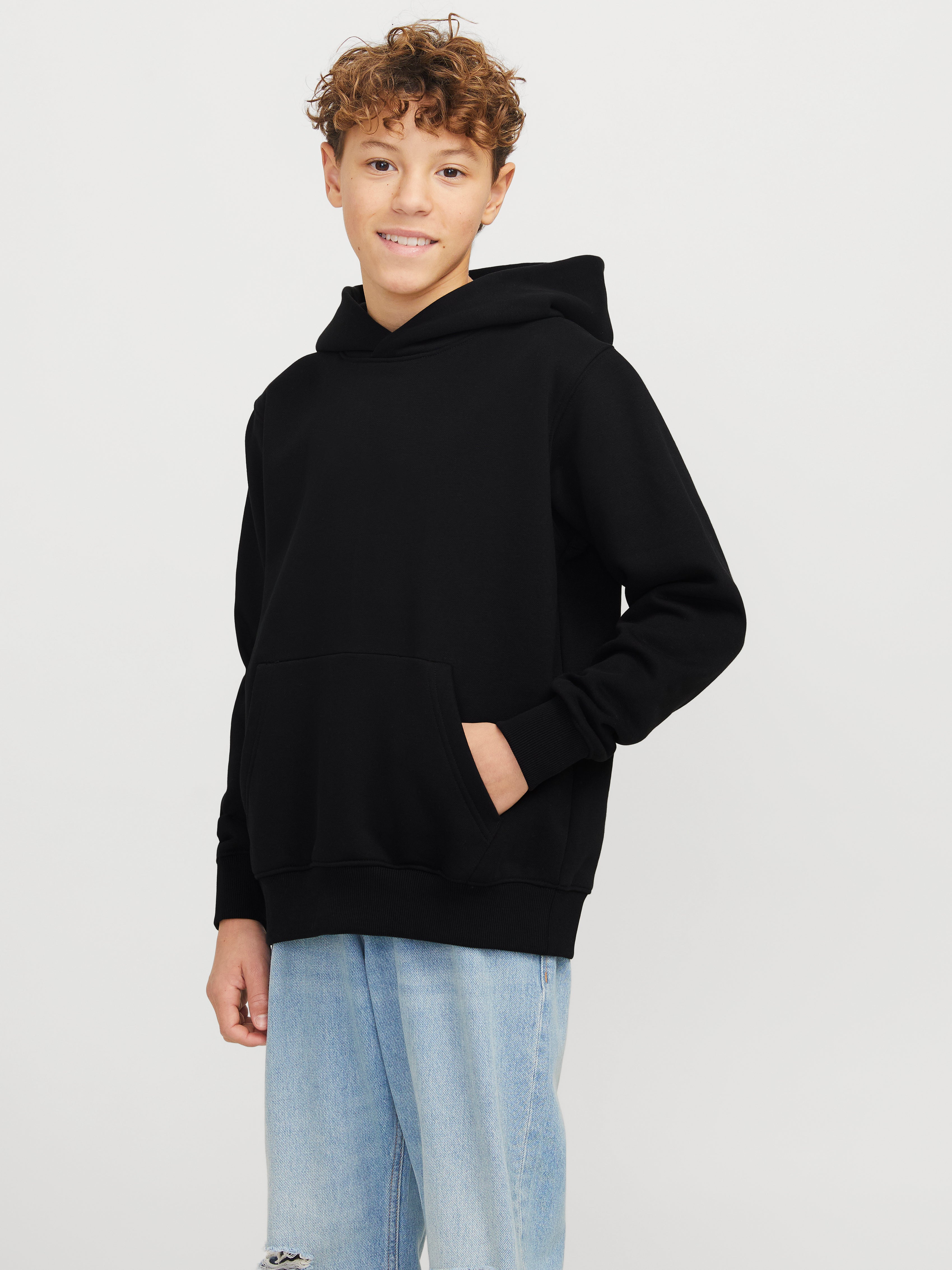 Thumbnail - Einfarbig Kapuzenpullover Junior