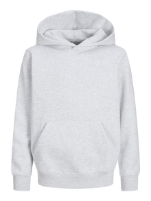 Jack & Jones Vienspalvis Džemperis Jaunimui -White Melange - 12274853