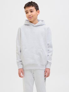 Jack & Jones Vienspalvis Džemperis Jaunimui -White Melange - 12274853