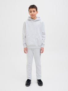 Jack & Jones Vienspalvis Džemperis Jaunimui -White Melange - 12274853