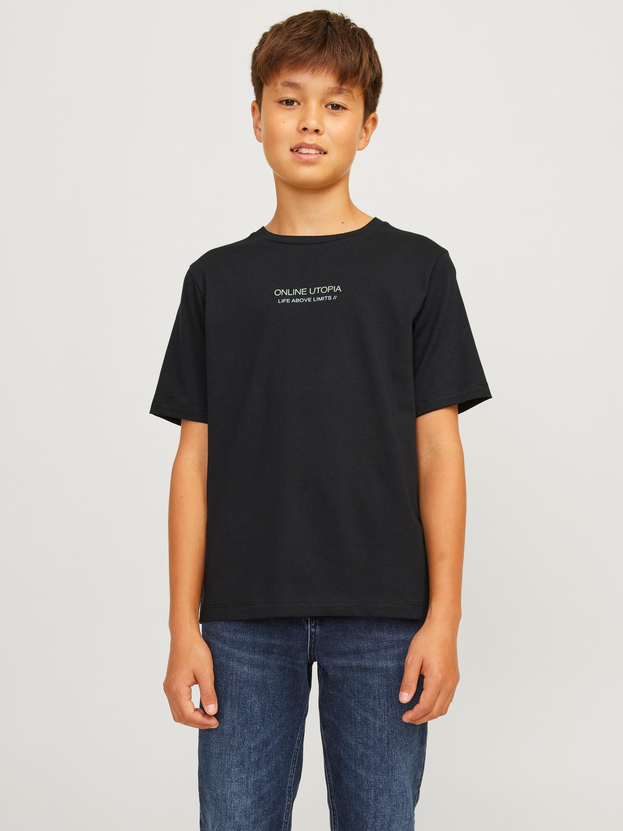 Jack & Jones Gedruckt T-shirt Für jungs -Black - 12274874