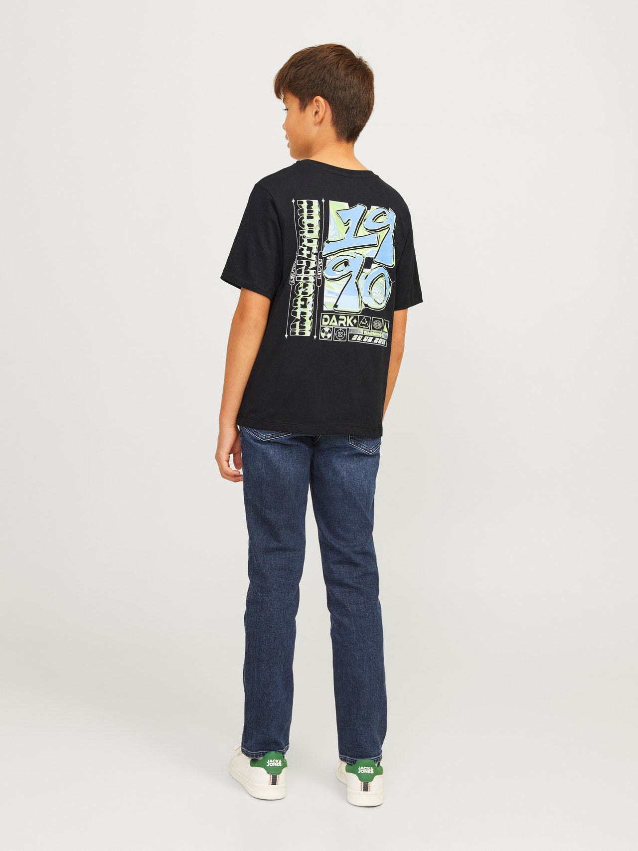 Jack & Jones Trykk T-skjorte For gutter -Black - 12274874