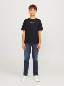 Jack & Jones Trykk T-skjorte For gutter -Black - 12274874