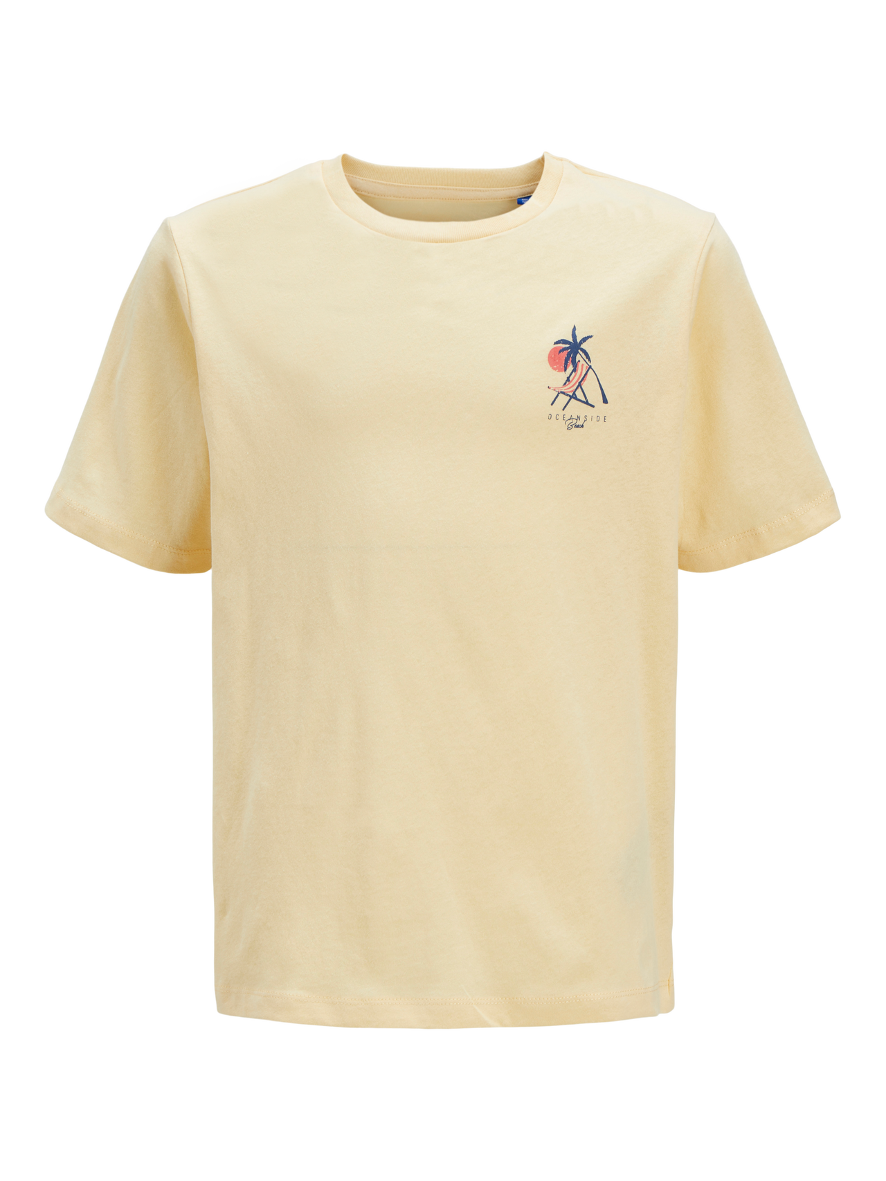 Jack & Jones Printet T-shirt Til drenge -Italian Straw - 12274879