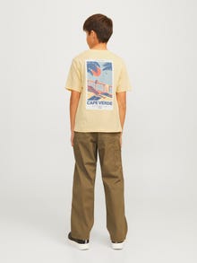 Jack & Jones Gedrukt T-shirt Voor jongens -Italian Straw - 12274879