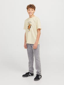 Jack & Jones Koszulki z nadrukiem T-shirt Junior -Antique White - 12274892