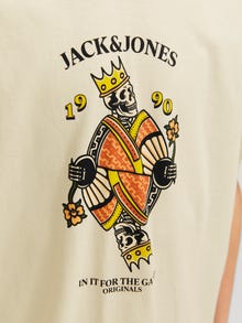 Jack & Jones Koszulki z nadrukiem T-shirt Junior -Antique White - 12274892