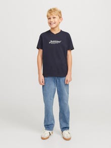 Jack & Jones JJICHRIS JJCLASSIC AM 479 JNR Jeansy o swobodnym kroju Junior -Blue Denim - 12274898