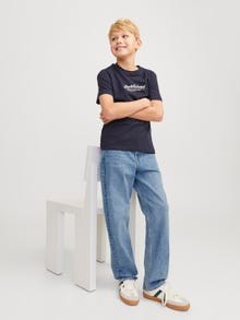 Jack & Jones JJICHRIS JJCLASSIC AM 479 JNR Jeansy o swobodnym kroju Junior -Blue Denim - 12274898
