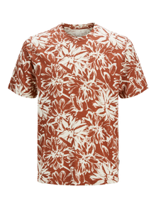 Jack & Jones All Over Print T-shirt Junior -Arabian Spice - 12274909