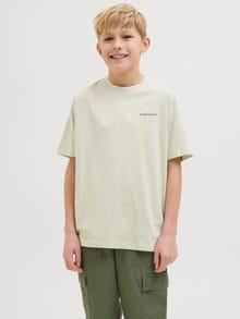 Jack & Jones Spausdintas raštas Marškinėliai Jaunimui -Celadon Tint - 12274920