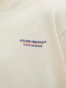 Jack & Jones Printet T-shirt Junior -Antique White - 12274923