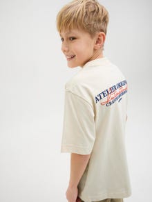 Jack & Jones Printet T-shirt Junior -Antique White - 12274923