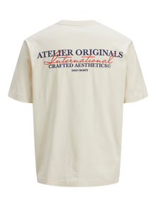 Jack & Jones Printet T-shirt Mini -Antique White - 12274924