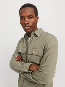 Jack & Jones Comfort Fit Overshirt -Tea Leaf - 12274954