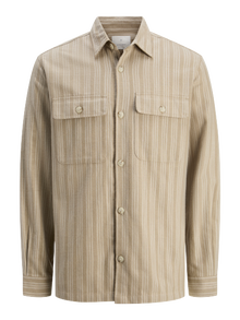 Jack & Jones Comfort Fit Overshirt -Greige - 12274955