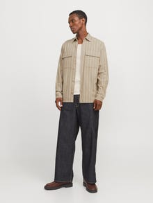 Jack & Jones Comfort Fit Overshirt -Greige - 12274955