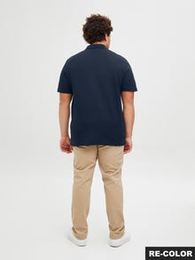 Jack & Jones Plus Size Logó Póló -Navy Blazer - 12274980