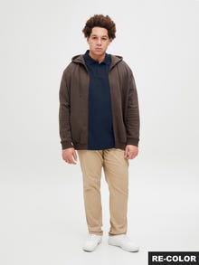 Jack & Jones Plus Size Logó Póló -Navy Blazer - 12274980