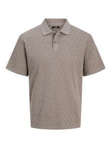 Jack & Jones Einfarbig T-shirt -Greige - 12275090