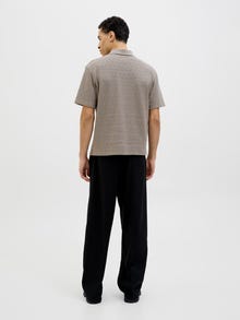 Jack & Jones Einfarbig T-shirt -Greige - 12275090