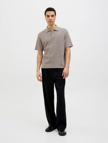 Jack & Jones Einfarbig T-shirt -Greige - 12275090