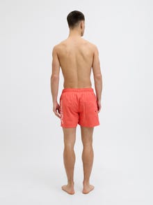 Jack & Jones Klasikinis kirpimas Maudymosi šortai -Hot Coral - 12275129