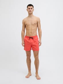 Jack & Jones Klasikinis kirpimas Maudymosi šortai -Hot Coral - 12275129