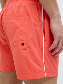 Jack & Jones Klasikinis kirpimas Maudymosi šortai -Hot Coral - 12275129