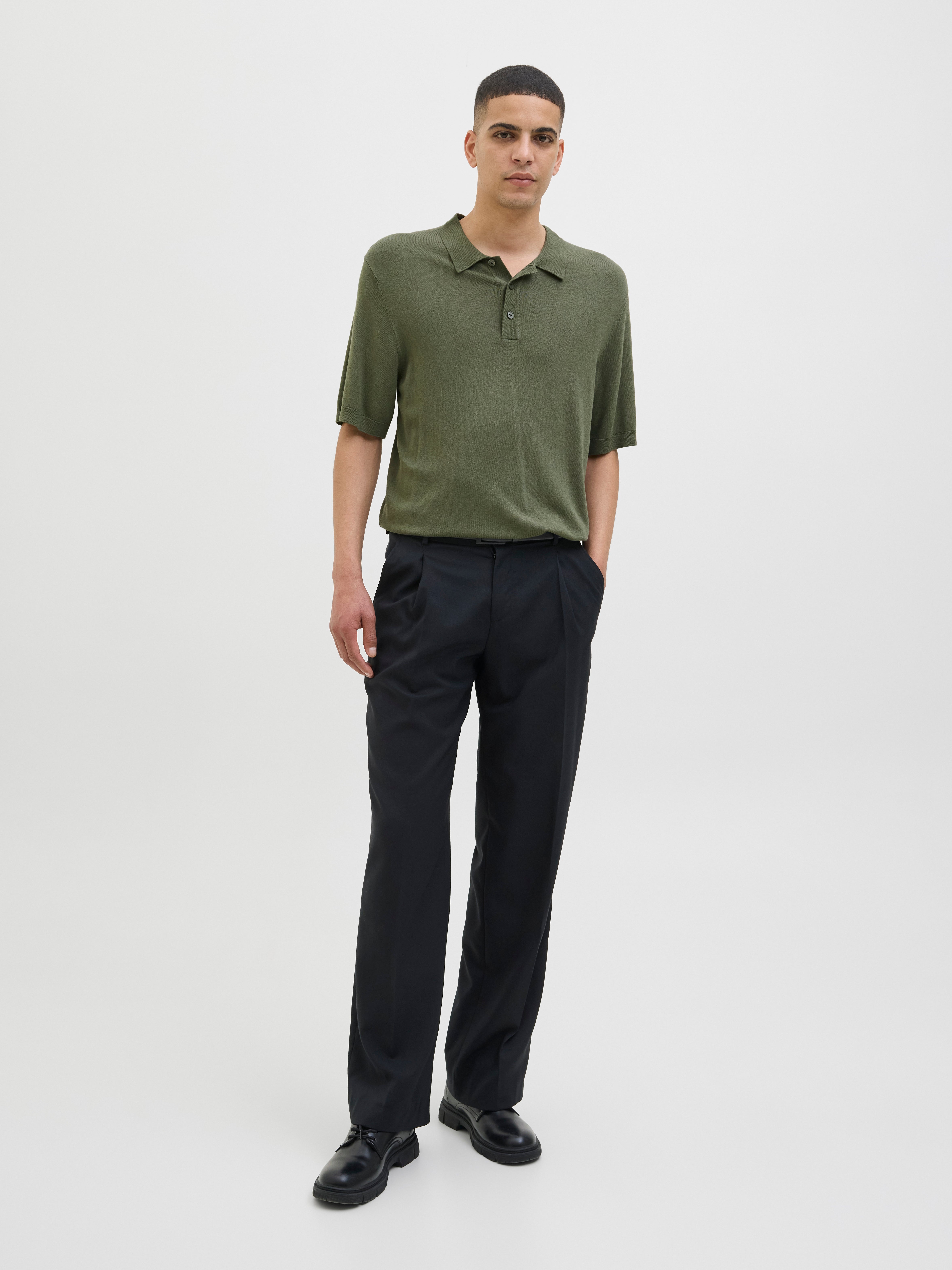 Thumbnail - Einfarbig Poloshirt
