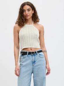 JJXX JXZOELLA Top de malha -Vanilla Ice - 12275501