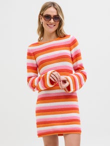 JJXX JXRORY Knitted Dress -Persimmon Orange - 12275508